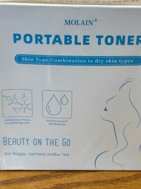 Molain Portable Toner Pads, Box of 60